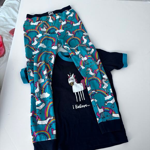 Lazyone Unicorn Pajama Set Size 8 - Rainbow Believe - Picture 2 of 6